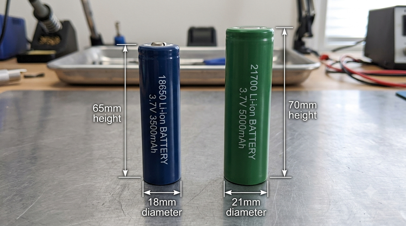 18650 vs 21700: Which Lithium Cell Is Right for Your Build?