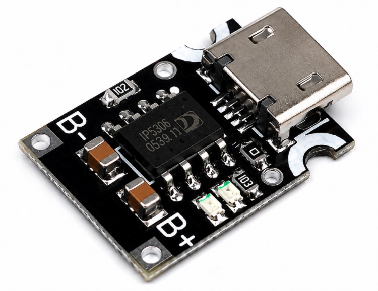 TP4057 Li-Ion Charging Board — Type-C